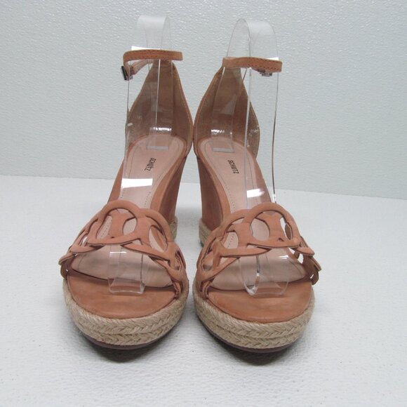 Schutz Women's Leather Wedge Sandals size 8 - Picture 3 of 9